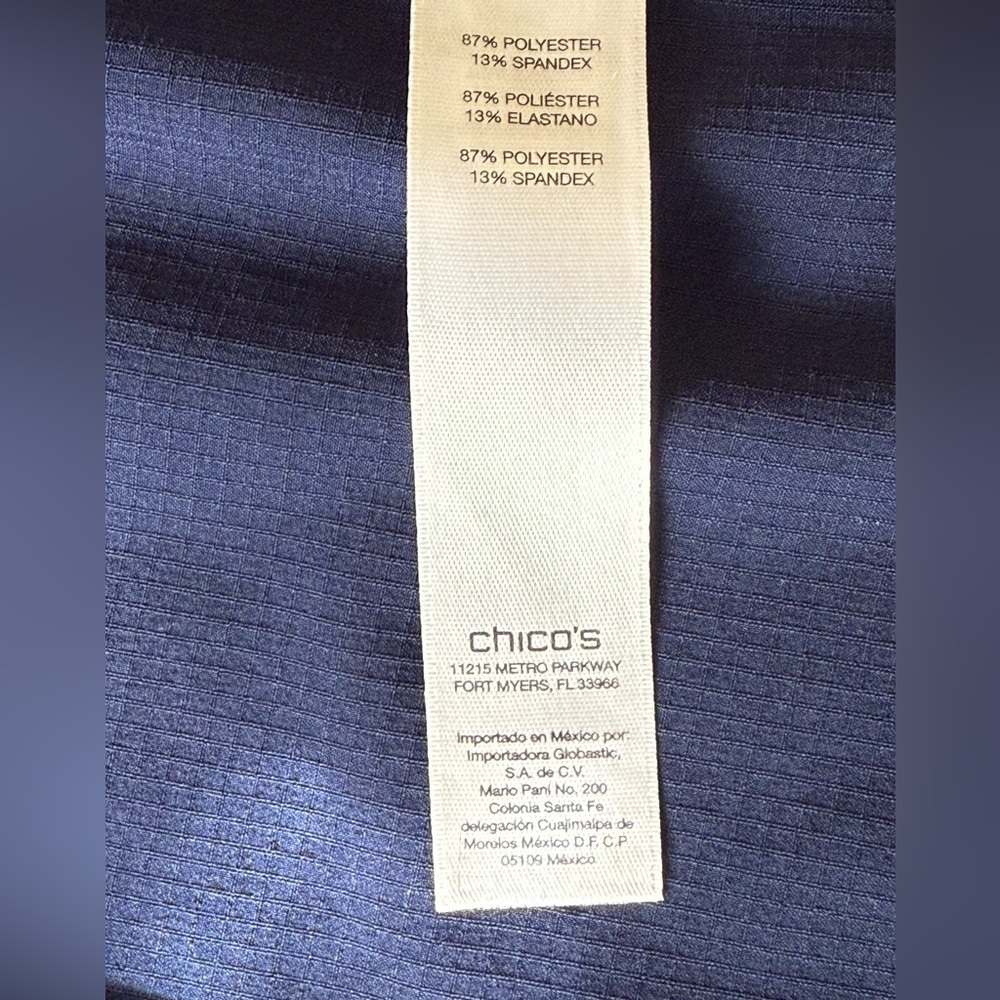 Chico’s Women's Navy Vest size 20 (Chicos size 4) - Picture 8 of 13